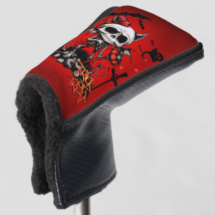 Pumpkin Magic and Bone Fun.  Golf Head Cover