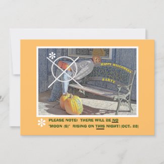 PUMPKIN MAN/HUMOROUS HALLOWEEN PARTY INVITE