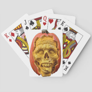 Pumpkin Man Poker Cards