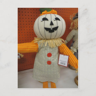Pumpkin Man Postcard