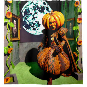 Pumpkin Man Shower Curtain