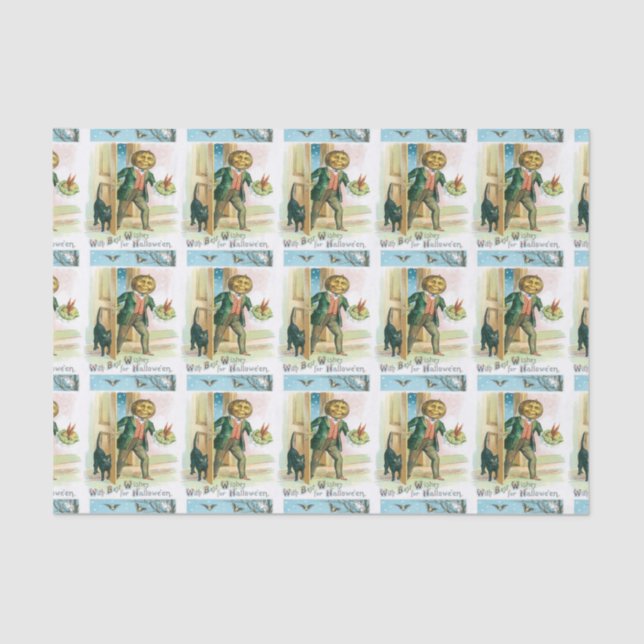 Pumpkin Man Tissue Paper (Front)