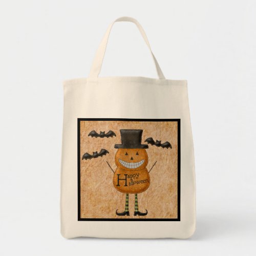 Pumpkin Man Trick or Treat Bag