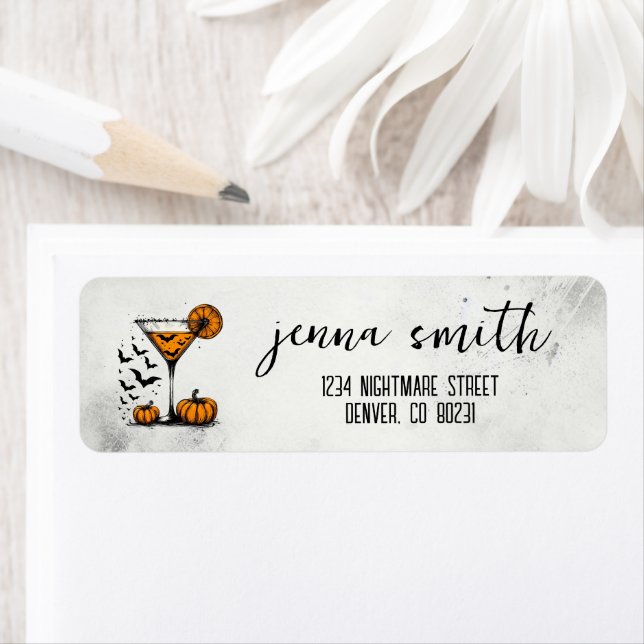 Pumpkin Martini Label (Insitu)