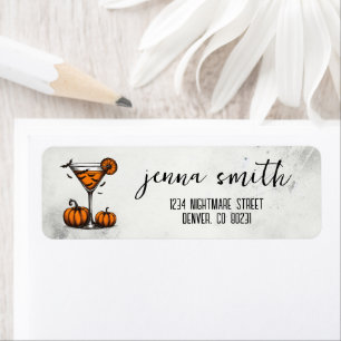 Pumpkin Martini Label