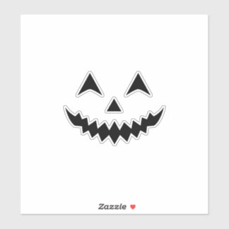 Pumpkin mask sticker