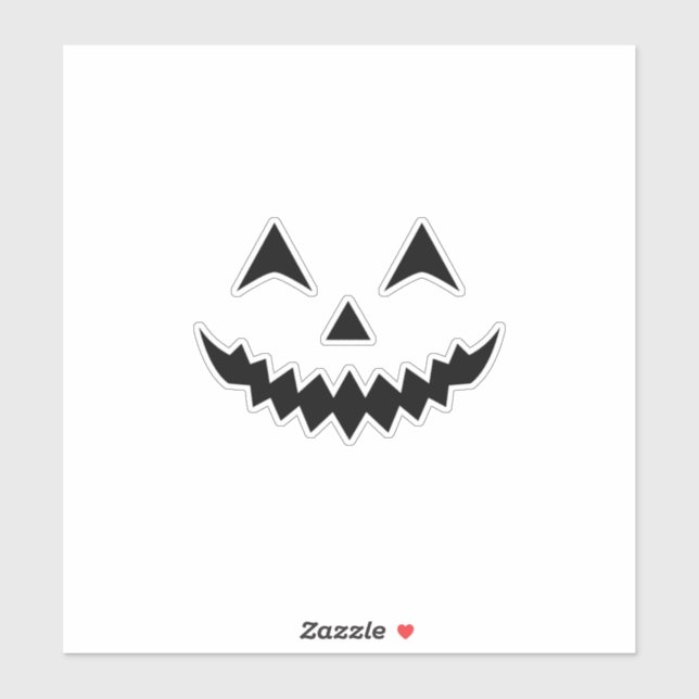 Pumpkin mask sticker (Sheet)