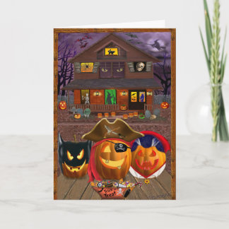 PUMPKIN MASQUERADE CARD