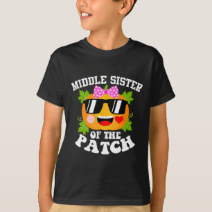 Pumpkin Middle Sister Of The Patch Funny Hallowee T-Shirt