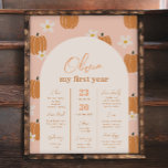 Pumpkin Milestone Poster<br><div class="desc">Pumpkin Milestone Poster.
Ready to be personalized by you!</div>
