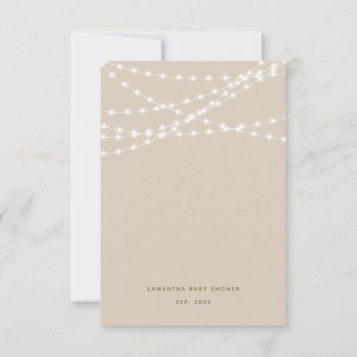 Pumpkin Minimalist Simple Modern Fall Baby Shower Thank You Card | Zazzle