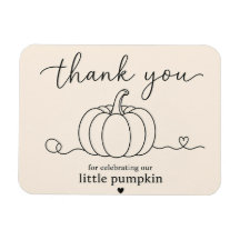 Pumpkin Minimalist Thank You