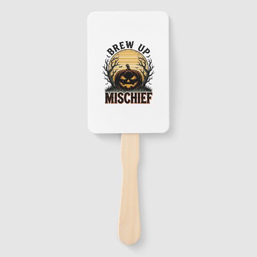Pumpkin Mischief Shirt Vintage Halloween Graphic_1 Hand Fan