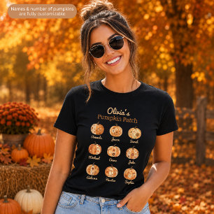 Pumpkin Mom Customizable Womens TShirts