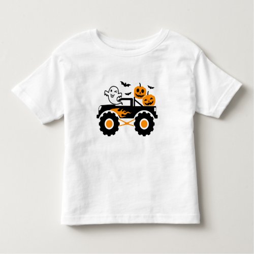 Pumpkin Monster Truck Toddler T_shirt