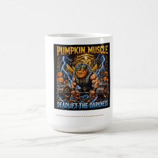 Pumpkin Muscle Deadlift Halloween Gym Shirt Coffee Mug
