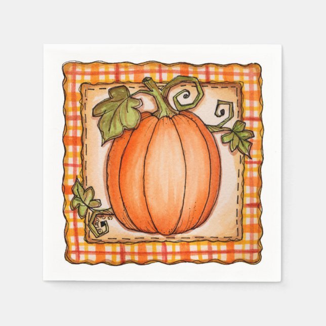Pumpkin - Napkins (Front)