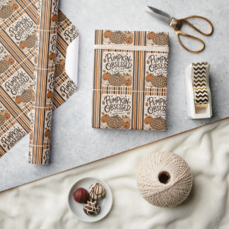 Pumpkin Obsessed It's A Whole Fall Mood Wrapping Paper