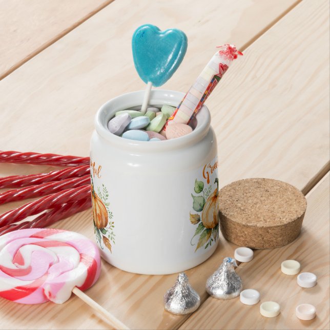Pumpkin of Gratitude Candy Jar (In Situ)