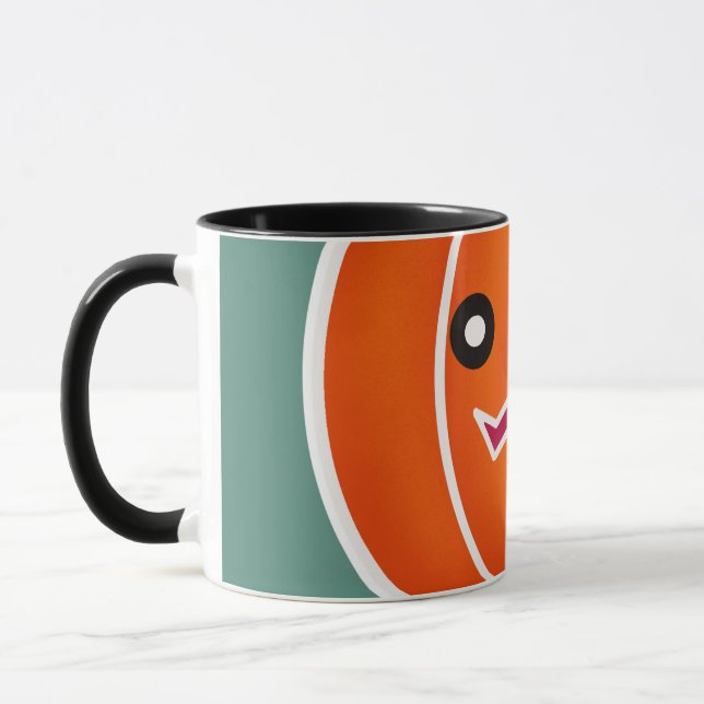 Pumpkin on Halloween Mug (Left)
