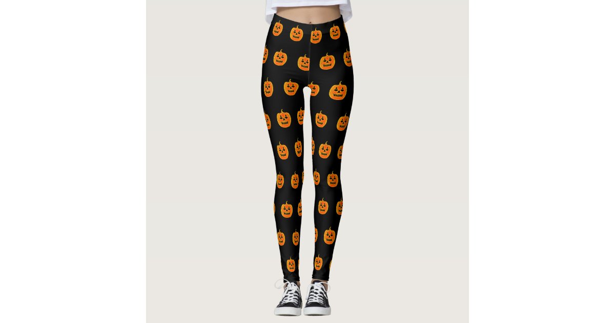 Bats and Jack O'Lanterns Yoga Capris