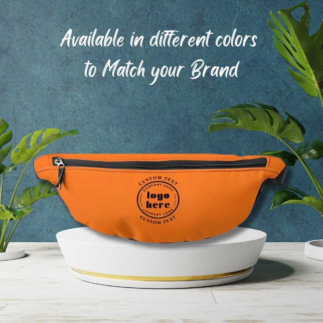 Pumpkin Orange Company Logo Business Promotional Fanny Pack (Creator Uploaded)