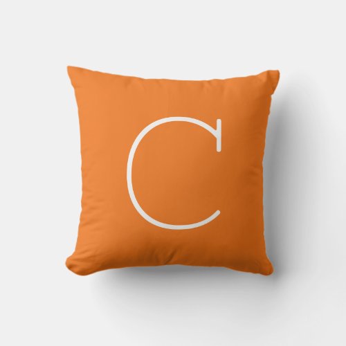 Pumpkin Orange Customize Front  Back For Gifts  Throw Pillow