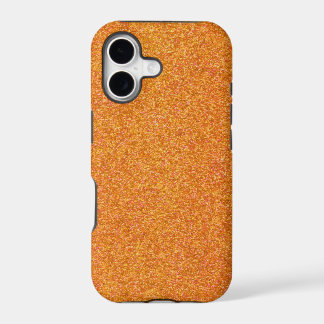 Pumpkin Orange Glitter Sparkling iPhone 17 Case