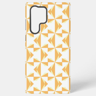 Pumpkin Orange Pinwheels Samsung Galaxy S22 Ultra Case