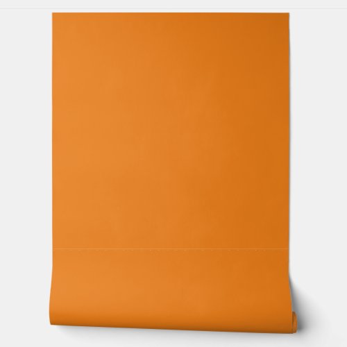 Pumpkin Orange Solid Simple Colorful  Wallpaper