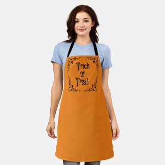 Pumpkin Orange Trick or Treat All-Over