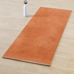 Pumpkin Orange Watercolor Wash Yoga Mat