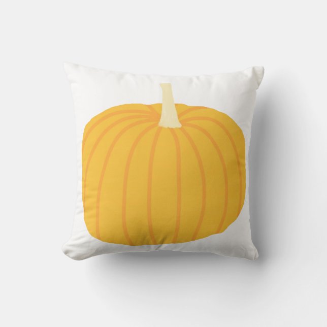 pumpkin painting art throw pillow (Front)