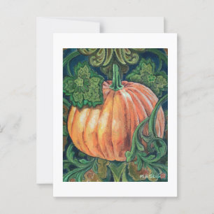 Pumpkin Painting Blank Postcard