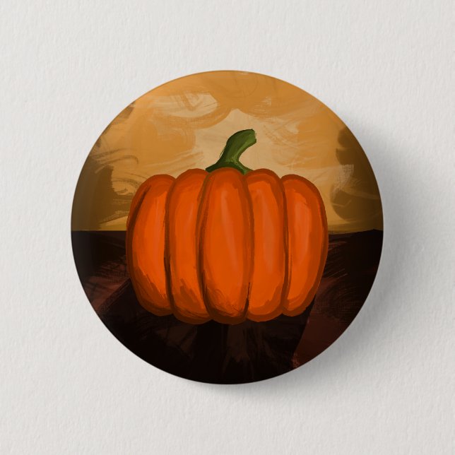 Pumpkin Painting Button (Front)