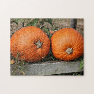 Pumpkin Pair Fall Jigsaw Puzzle