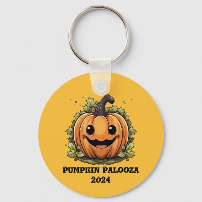 Pumpkin Palooza Party Keychain (Front)