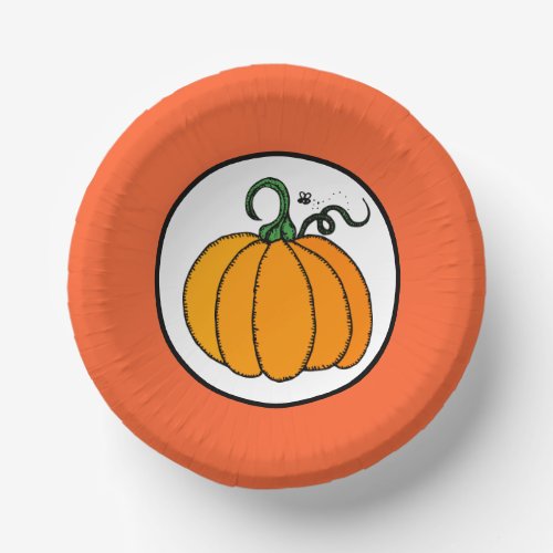 Pumpkin Paper Bowls