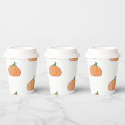 Pumpkin Paper Cups