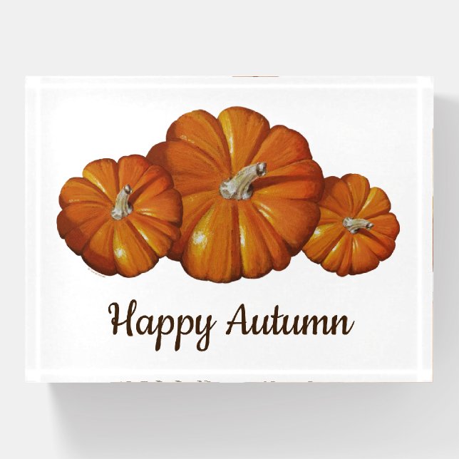 Pumpkin Paperweight (Front)