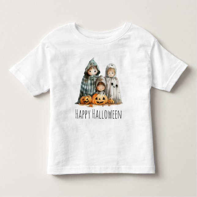 Pumpkin Parade – A Gentle Halloween Gathering Toddler T-shirt (Front)