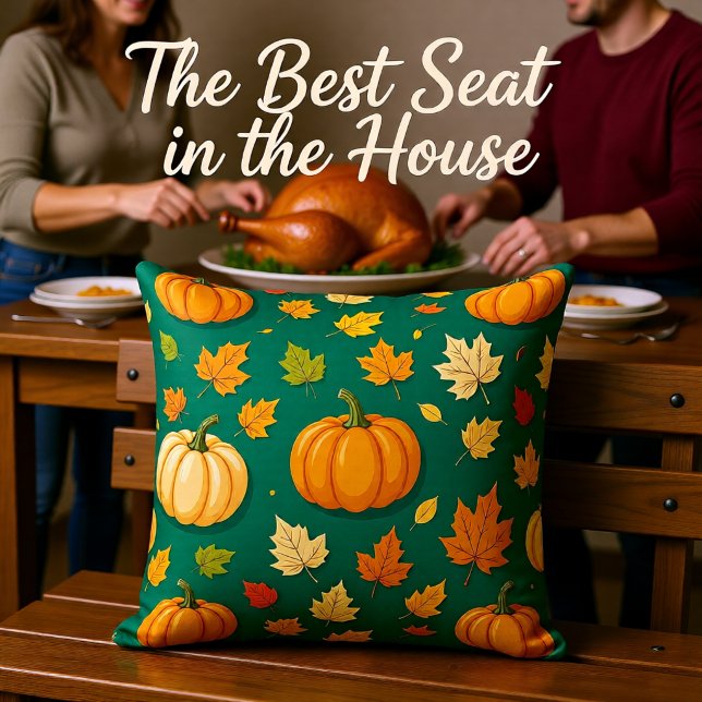 Pumpkin Parade Throw Pillow (Creator Uploaded)