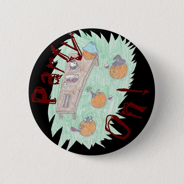 Pumpkin Party! Button (Front)