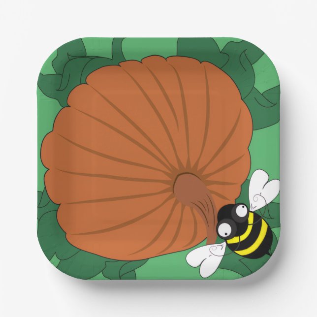 Pumpkin Party Paper Plates (Front)