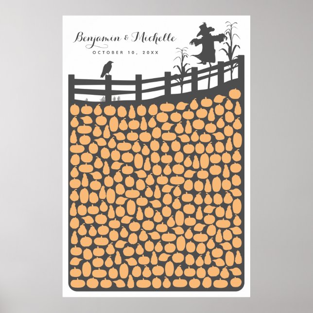 Pumpkin Patch - 250 Spaces Guest Book Alternative (Front)