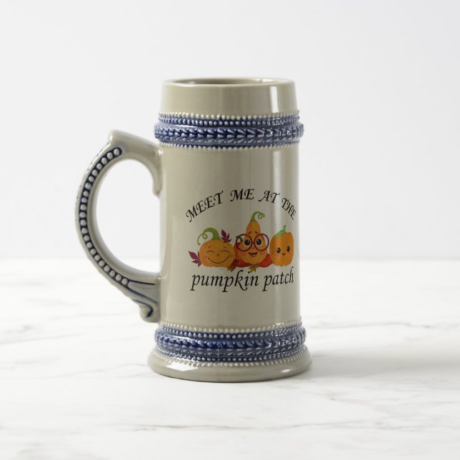 Pumpkin Patch Adventures: Fall Tee Beer Stein (Left)