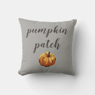 Pumpkin Patch Autumn Halloween Throw Pillow