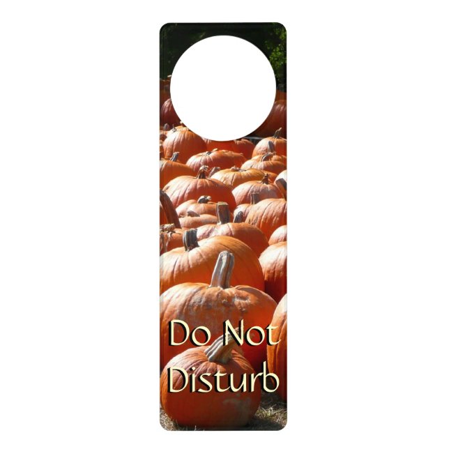 Pumpkin Patch Autumn Harvest Photography Door Hanger (Front)