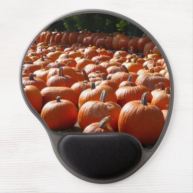 Pumpkin Patch Autumn Harvest Photography Gel Mouse Pad (Front)