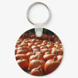 Pumpkin Patch Autumn Harvest Photography Keychain